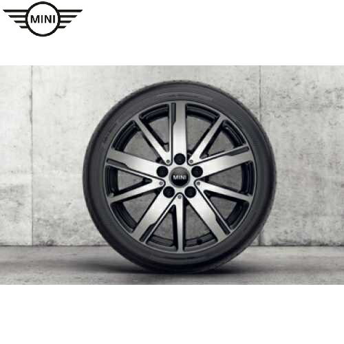 MINI純正 アロイ・ホイール シザー・スポーク830 (ジェット・ブラック) (7.0Jx17 ET:54) (F55/F56/F57)