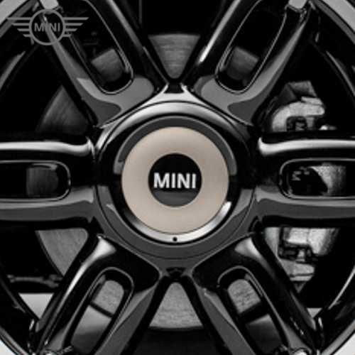 MINI純正 ホイール センター キャップ (ツイン・スポーク R128専用) (クール・シャンパン) (R55/R56/R57/R58/R59)