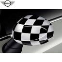 MINI純正 ミラー・カバー CHEQUERED FLAG BLACK(チェッカーフラッグ ブラック)(F54/F55/F56/F57/F60)(~2019.06)