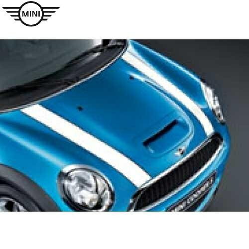 MINI純正 エンジンフード・ストライプ（ホワイト）MINI純正 COOPER(R55/R56/R57)～2010.8,MINI純正 ONE(R56)～2010.8