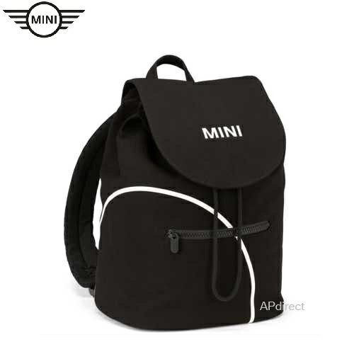 MINI純正 MINI アウトライン・プリント・バック・パック (ブラック／ホワイト)