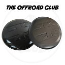 THE OFFROAD CLUB ザ オフロードクラブ Land Rover Defenderランドローバー ディフェンダー90 / 110 / 130用 スペアタイヤカバー ユニオンジャック柄 (2020年~) 保護カバー ABSプラスチック ブラック 車種専用設計
