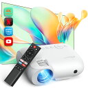 プロジェクター 小型 家庭用 天井 ネイティブ1080p 4K対応 450ANSIルーメン 台形補正 モバイル Dolby対応 Bluetooth 5.1 2....