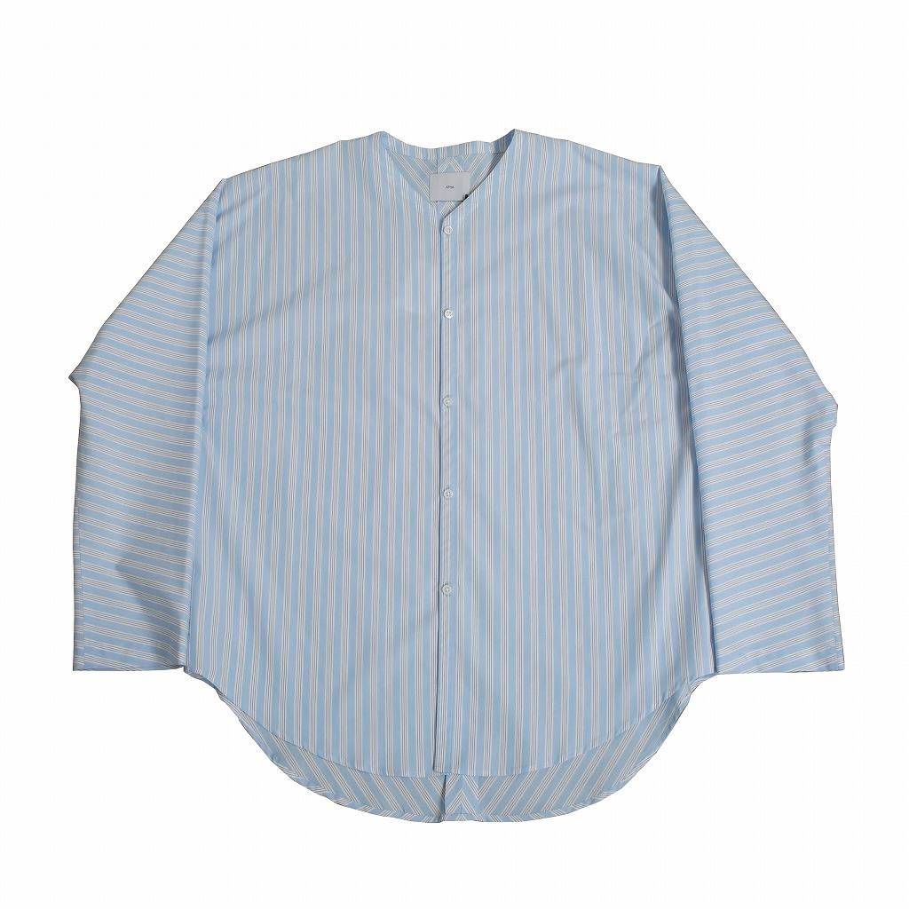 ATHA アタ ダボシャツ ブルーストライプ ユニセックス SUPERIOR PIMA STRIPE DABO SHIRT BLUE STRIPE