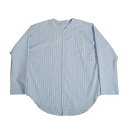 ATHA アタ ダボシャツ ブルーストライプ ユニセックス SUPERIOR PIMA STRIPE DABO SHIRT BLUE STRIPE