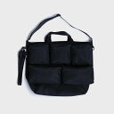 ファーデン FADEN カオスグリッドショルダー バッグ Chaos grid shoulder bag 「006_Greenwood」ブラック