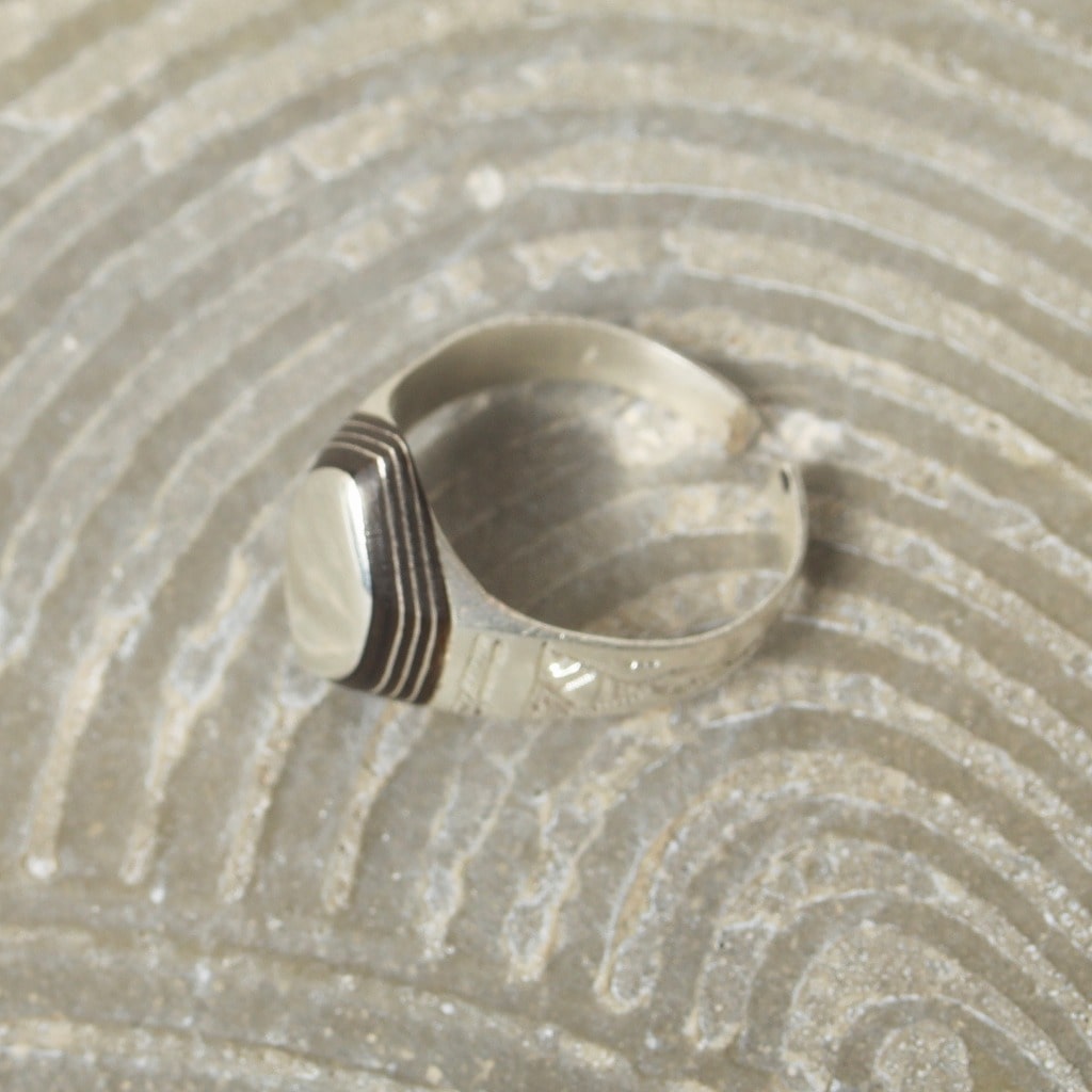 TUAREG SILVER JEWELRY トゥアレグ シルバー ジュエリー アフリカンシルバー ヘキサゴンリング シルバー A