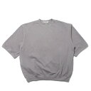 【SALE】amne アンヌ mini terry half sleeve crew 半袖 クルーネック スウェット グレー
