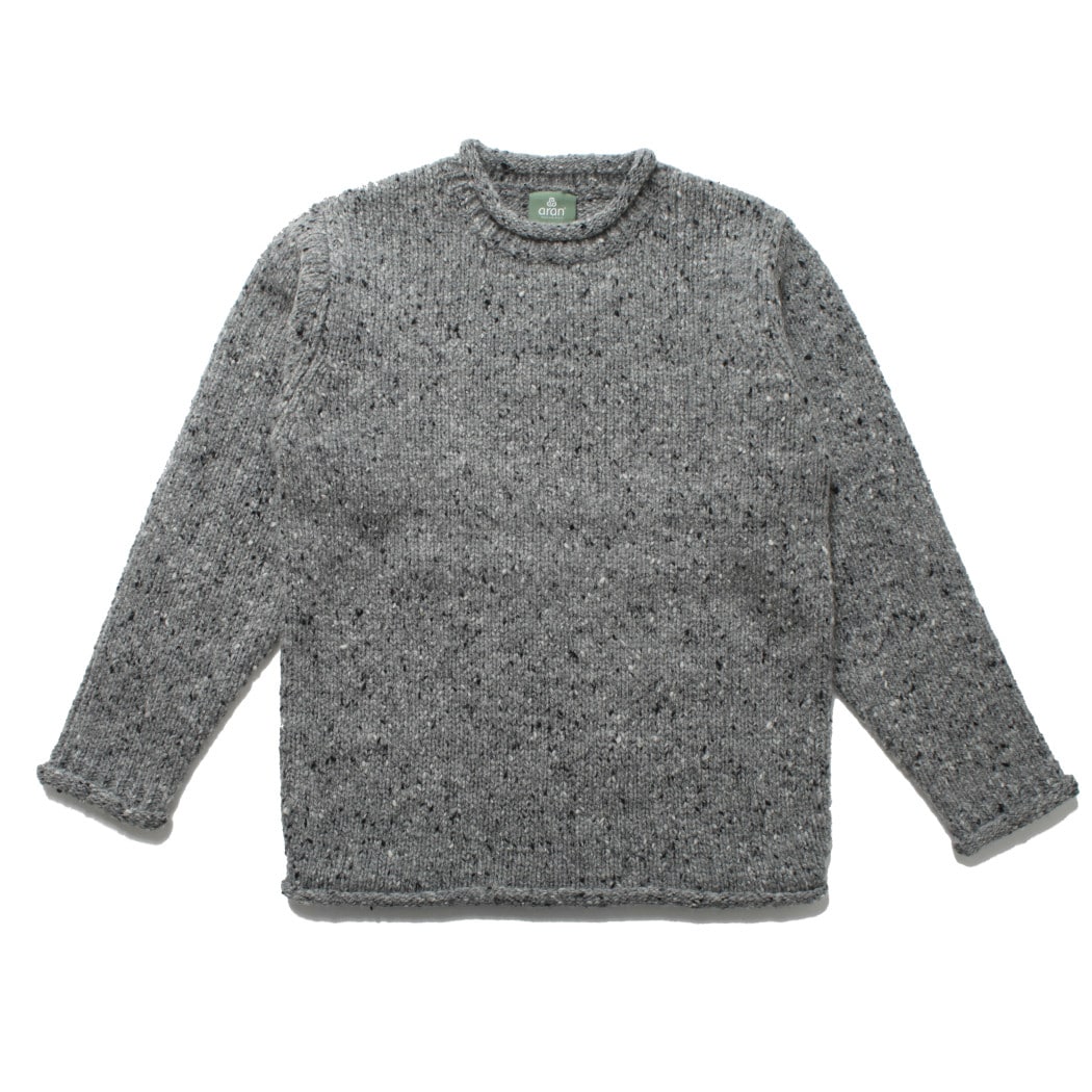 Rakuten - aran woollen mills アラン ウーレン ミルズ Roll Neck Sweater ツイードロールネックセーター 455 グレー