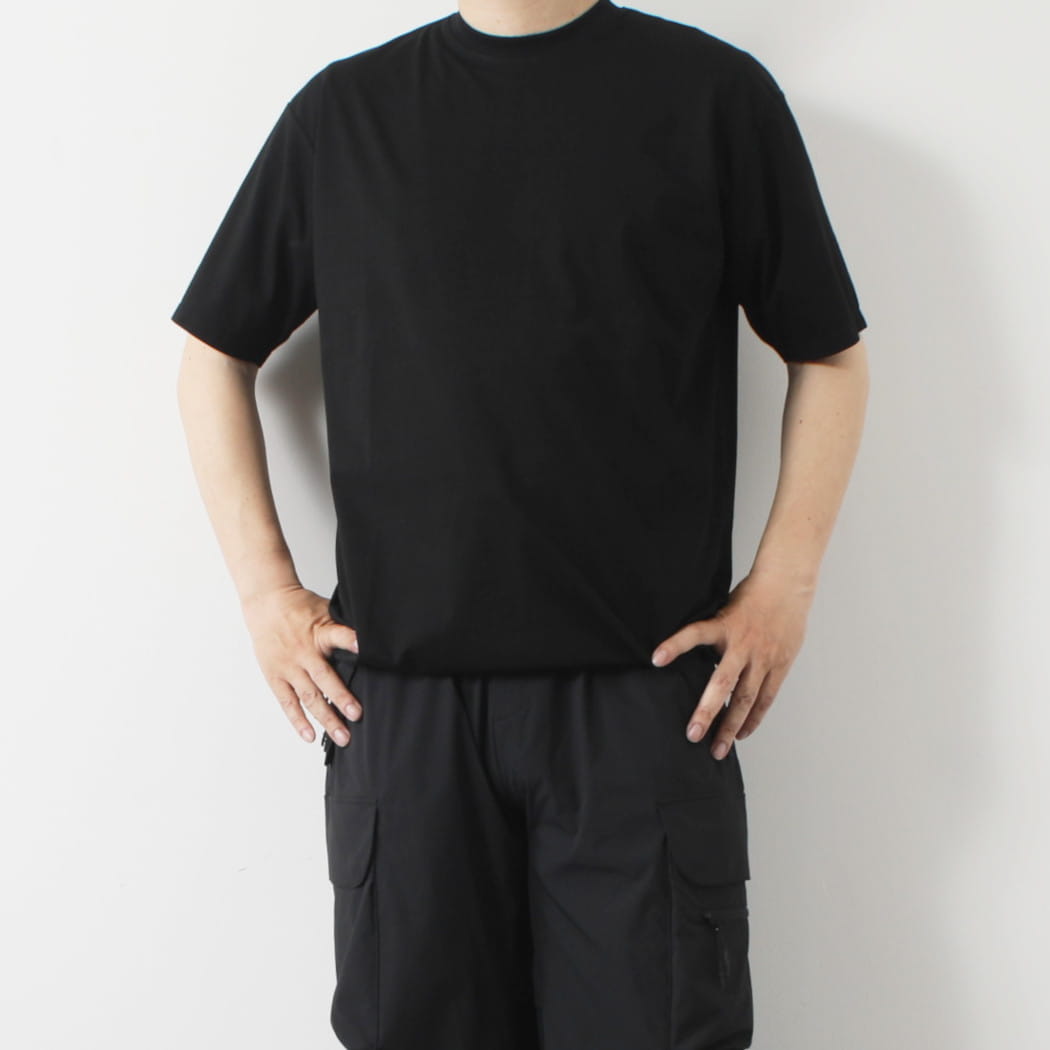 modemdesign モデムデザイン ファンクショナル ドロスト Tシャツ ブラック