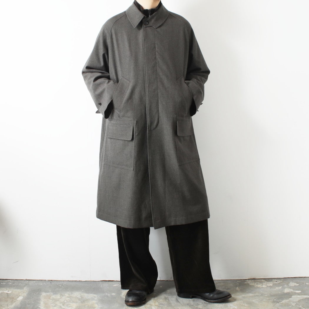 Rakuten - INTERIM インテリム ミリタリー ウールサージ ハイパービッグ ハンティング オーバーコート DUST GRAY