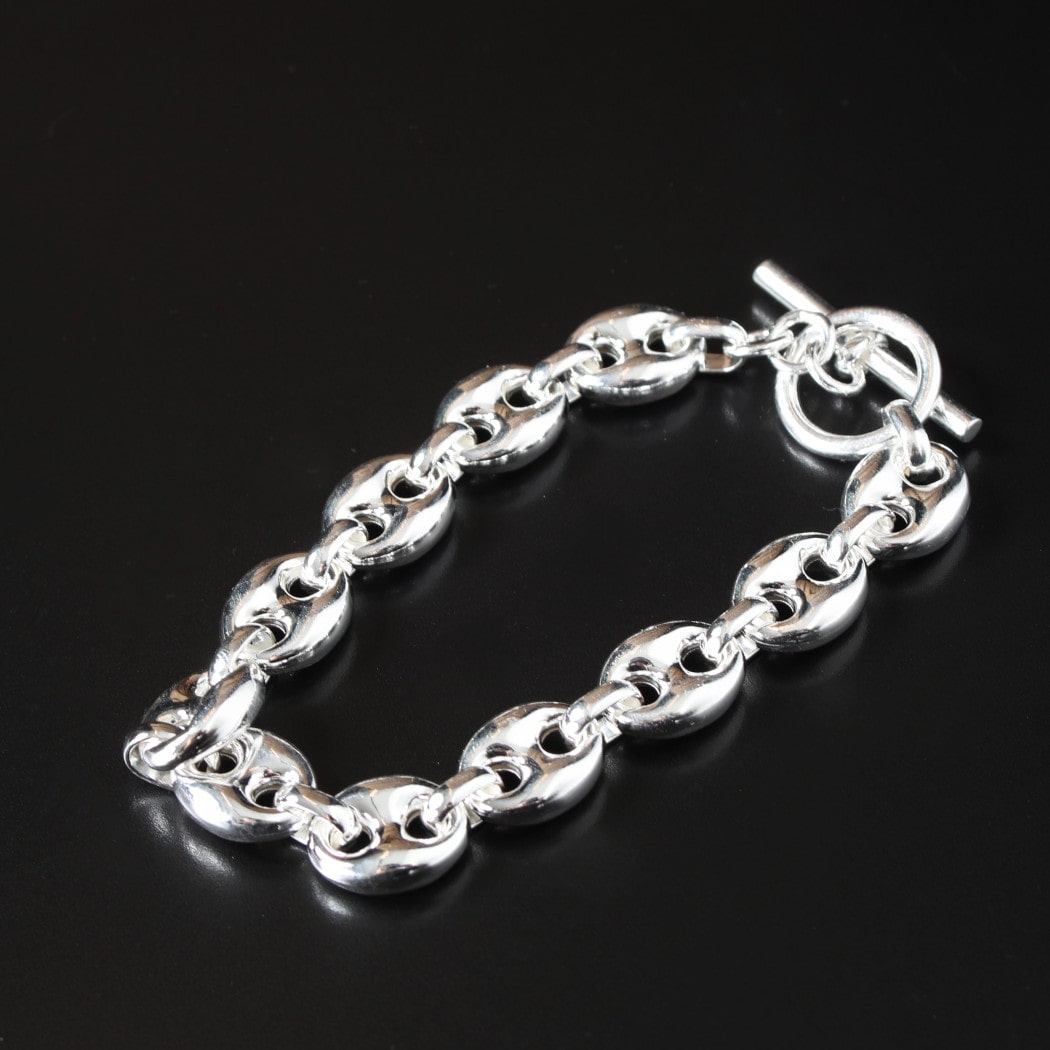 Rakuten - INTERIM インテリム マリーナ チェーン Tバー ブレスレット イタリアン シルバー925 グランド MARINA CHAIN T-BAR BRACELET SILVER925 GRAND シルバー