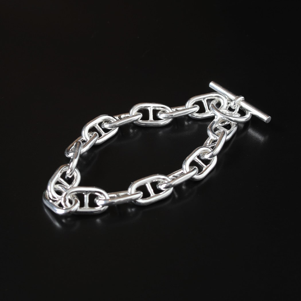 INTERIM インテリム アンカー チェーン Tバー ブレスレット イタリアン シルバー925 プチ ANCHOR CHAIN T-BAR BRACELET SILVER925 PETIT シルバー