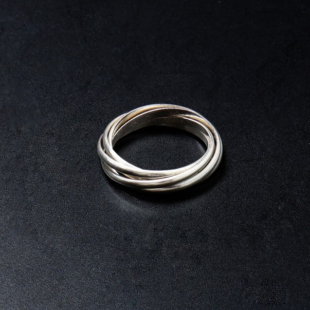 INTERIM インテリム タスコシルバー ファイブ リンク リング TAXCO SILVER FIVE LINK RING シルバー