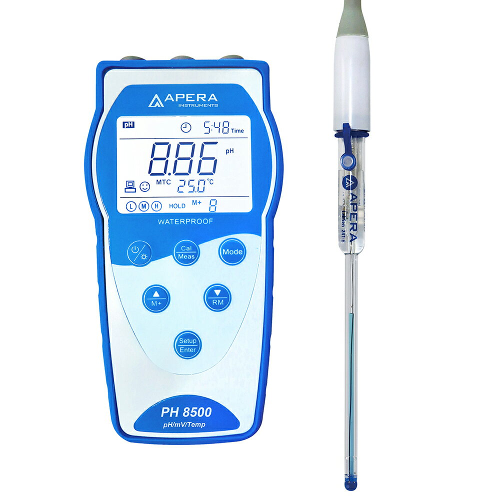 Rakuten - APERA 用途別高性能タイプ ポータブル式pH計 LabSen243-6標準付属 pH測定器 バイオ/フラスコなど微量サンプル向け データ管理機能付き pH/ORP/℃ pHメーター本体2年保証 電極6ヶ月保証