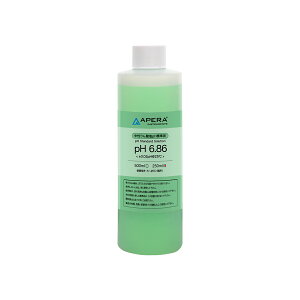 APERA pH6.86中性りん酸塩pH標準液 校正液 250ml 原液のまま使用 色付きで使い間違いなく