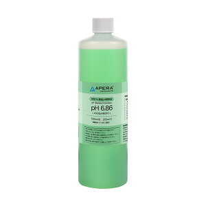 APERA pH6.86中性りん酸塩pH標準液 校正液 500ml 原液のまま使用 色付きで使い間違いなく