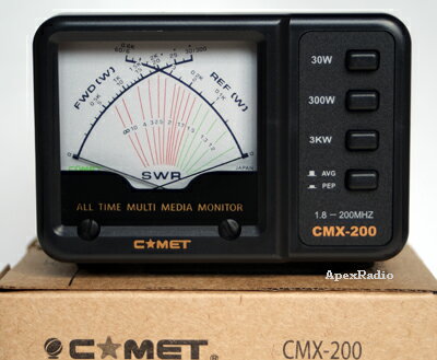 パワーメーター（SWR計） コメット CMX-200 1.8〜200MHz (CMX200)(COMET) アマチュア無線