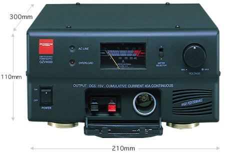 安定化電源 アマチュア無線 第一電波工業 GZV4000 (GZV-4000) (スイッチング式 DC5-15V / 40A）【沖縄向け送料別】