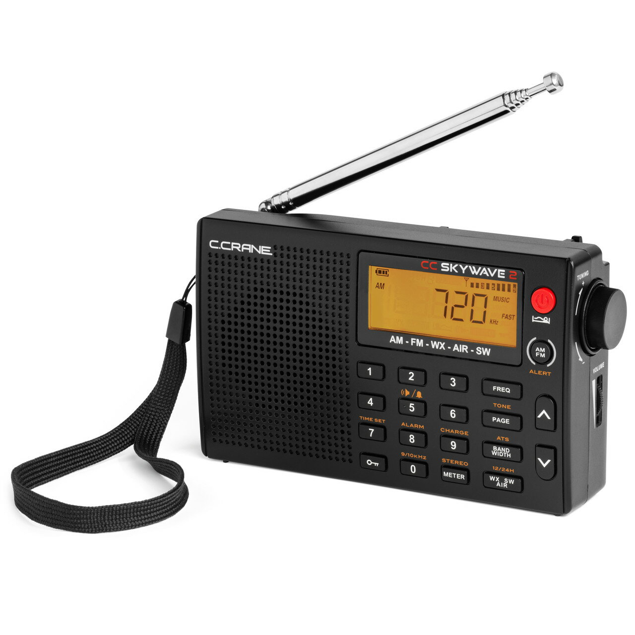 【操作ガイド付】CC Skywave2 AM FM 短波 VHF航空無線 ポータブル受信機 BCL ラジオ トラベル (沖縄向け送料別)