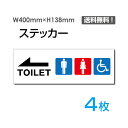 u TOILETv400~138mm ֌W҈ȊO֎~ ֌W ֎~ ֎~ ʂ蔲֎~ Lnx ֎~ ӊŔ W W \ TC v[g {[hsticker-1007-4i4gj