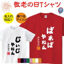 敬老の日 名入れ なまえ オリジナル tシャツ 感謝 選べるアイコン お祝い 四字熟語 祝い ギフト対応 女性 男性 じいじ ばあば　おじいちゃん おばあちゃん プレゼント t085-keirou2