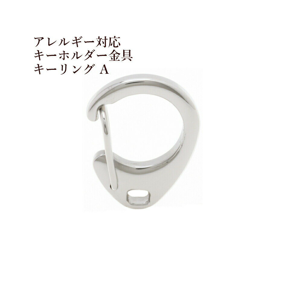 Rakuten - [5個] サージカルステンレス キーホルダー金具 キーリング A［ 銀 シルバー ］ 素材 金属アレルギー対応