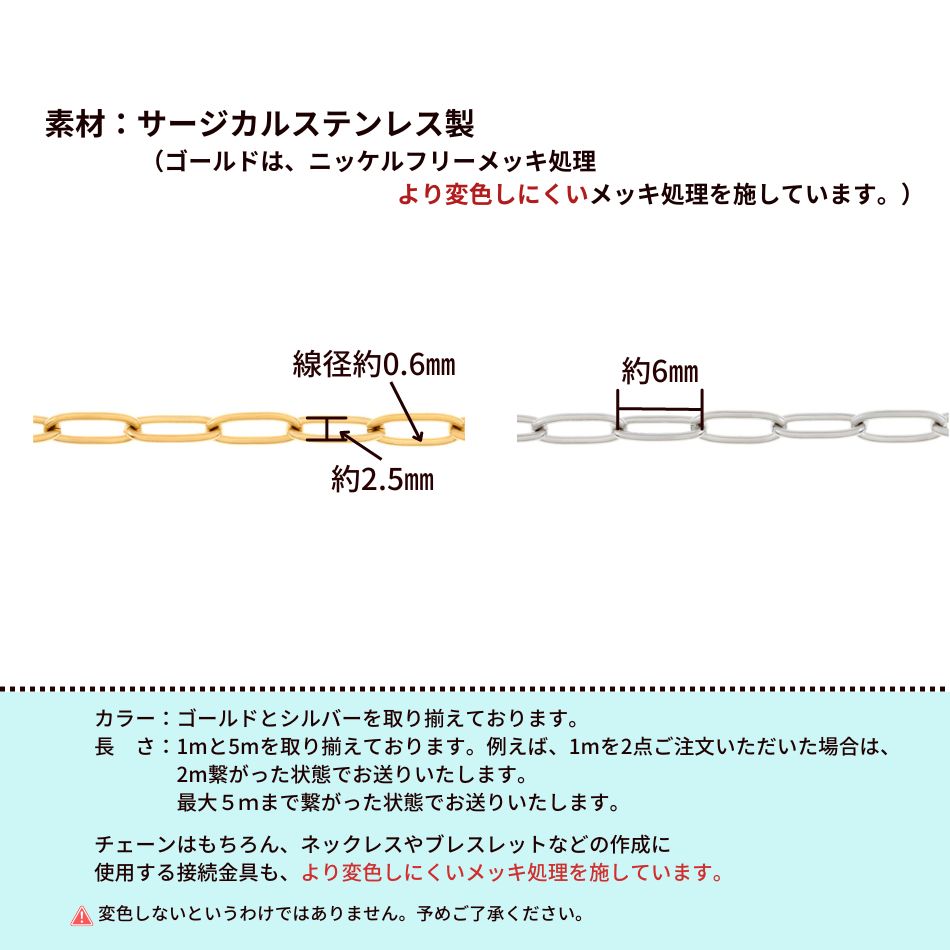 [1M×1本]サージカルステンレス デザイン ...の紹介画像3