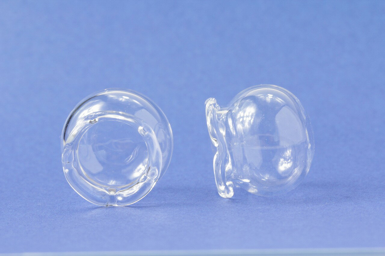 [5個] ガラスドーム 金魚鉢 ［ 小 ］ 15mm アクセサリーパーツ 素材 硝子 ハンドメイド O-05