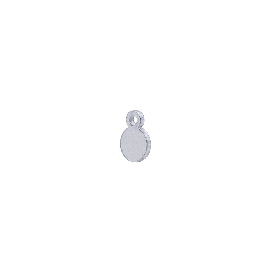 ［10個］ カン付き 丸皿 プレート 3mm [ 銀 シルバー ] O-04 チャーム 金具 メタル...