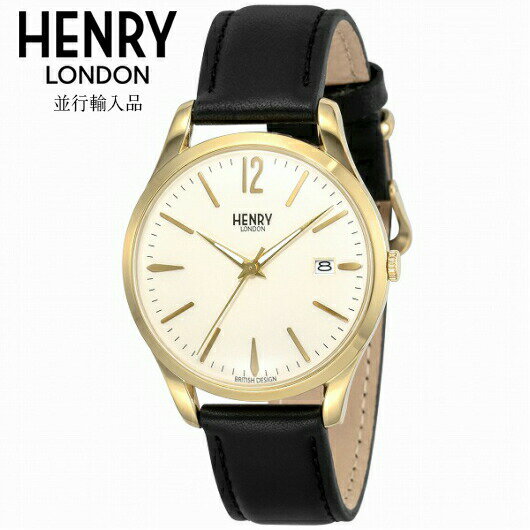 【HENRY LONDON】【送料無料】並行輸入品 ヘンリーロンドン HENRYLONDON HL39S0010 腕時計 39mm ユニセックス 男女兼用腕時計 レザーベルト ゴールド ギフト 贈り物 プレゼント シンプル おしゃれ WATCH watch