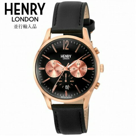 【HENRY LONDON】【送料無料】並行輸入品 ヘンリーロンドン HENRYLONDON HL41CS0042 腕時計 41mm ユニセックス 男女兼用腕時計 レザーベルト ゴールド ギフト 贈り物 プレゼント シンプル おしゃれ WATCH watch