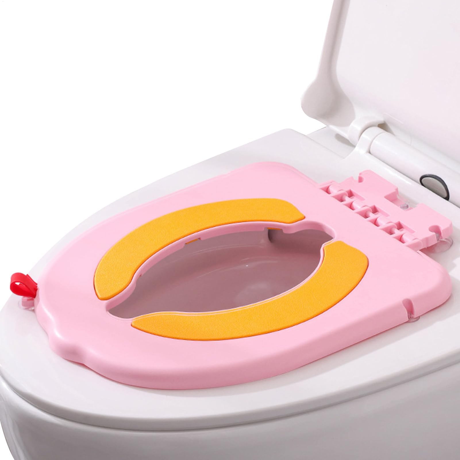 子供用便座、便器用ベビートイレスツール、家庭用バスルームトレーナーシート、ハンドル付き簡単取り付けポータブル子供用トイレトレーニングチェア吸盤トレーニングパッド 子供 男の子 女の子 子供用