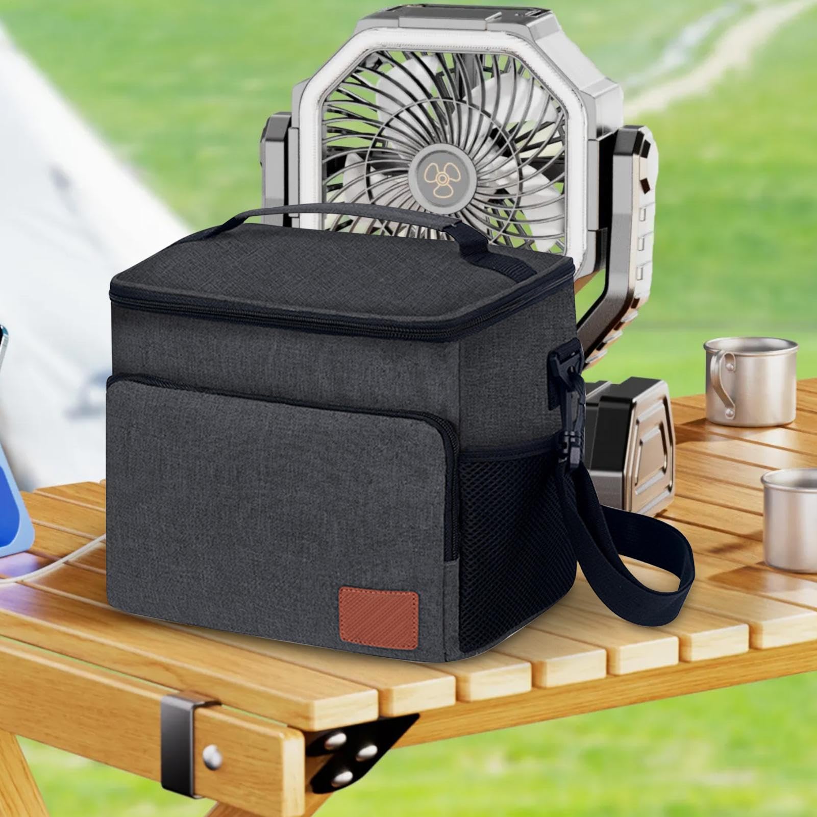 大型保冷ランチバッグ,断熱ソフトクーラーバッグ ショルダーストラップ付き ランチバッグ - 大容量12L ..