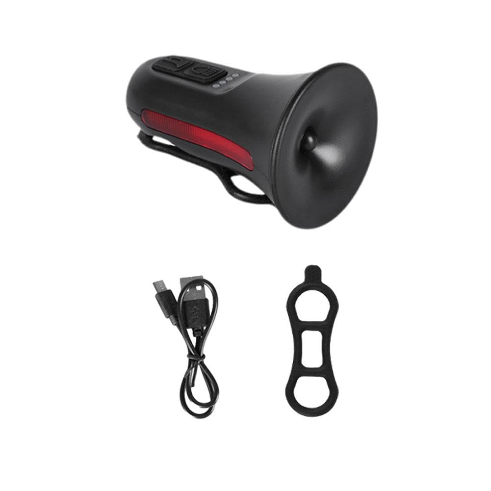 自転車ホーン + ライト 2In1 サイクリング機器 USB 充電 耐...(3)