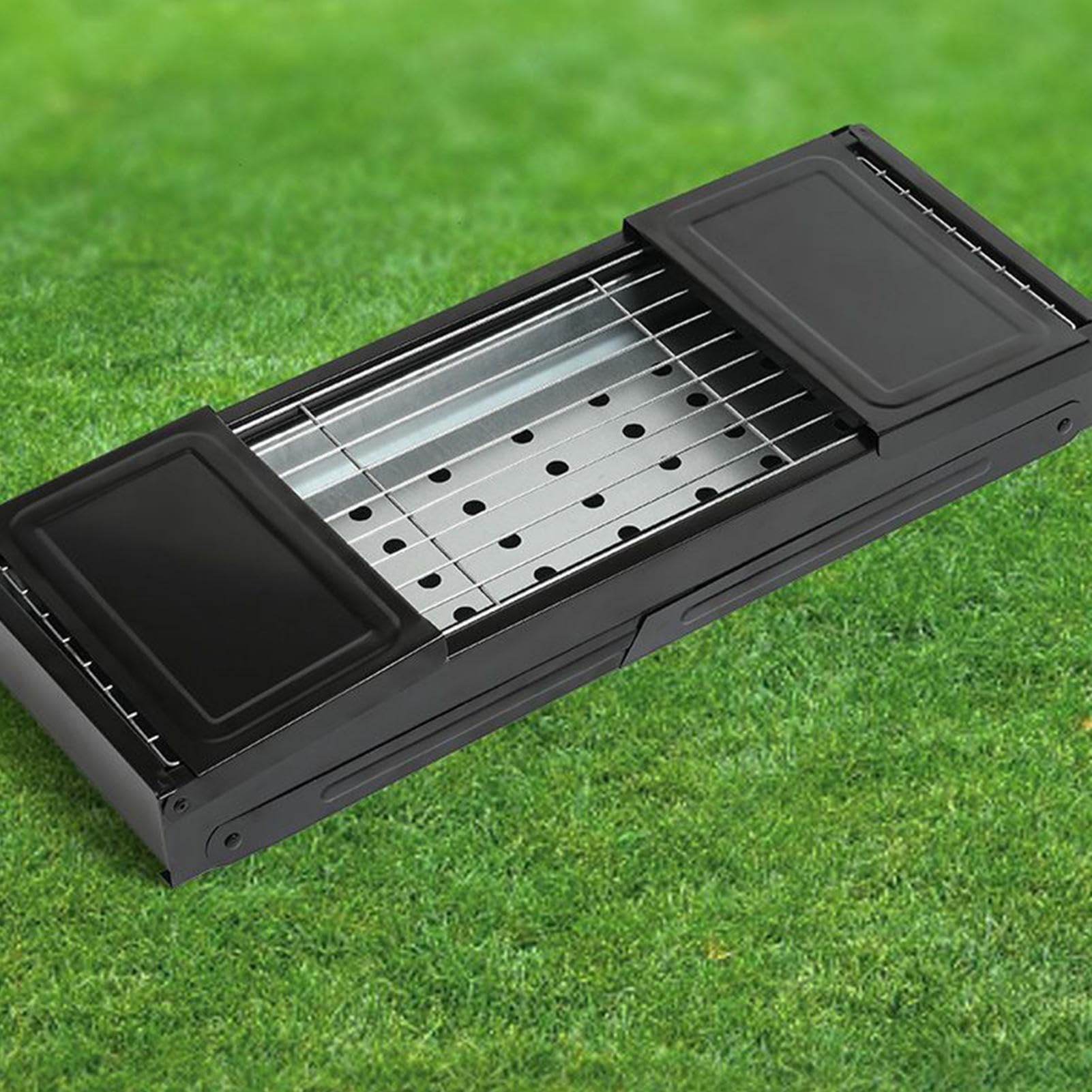 折りたたみ式 木炭グリル, 屋外 ガーデン用 チャコールバーベキュー, ポータブル バーベキュー 器具 ピクニック ハイキング ビーチ キャンプ バックパッキング用