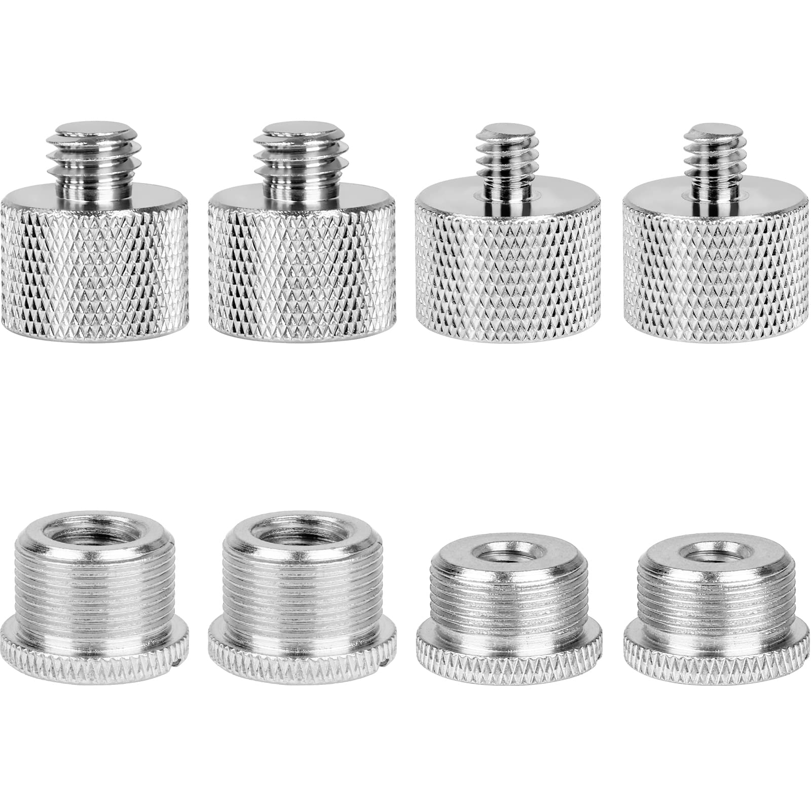 マイクスタンドアダプターセット マイクスレッドアダプター 8個 - /8メスから3/8オスと3/8メスから5/8..