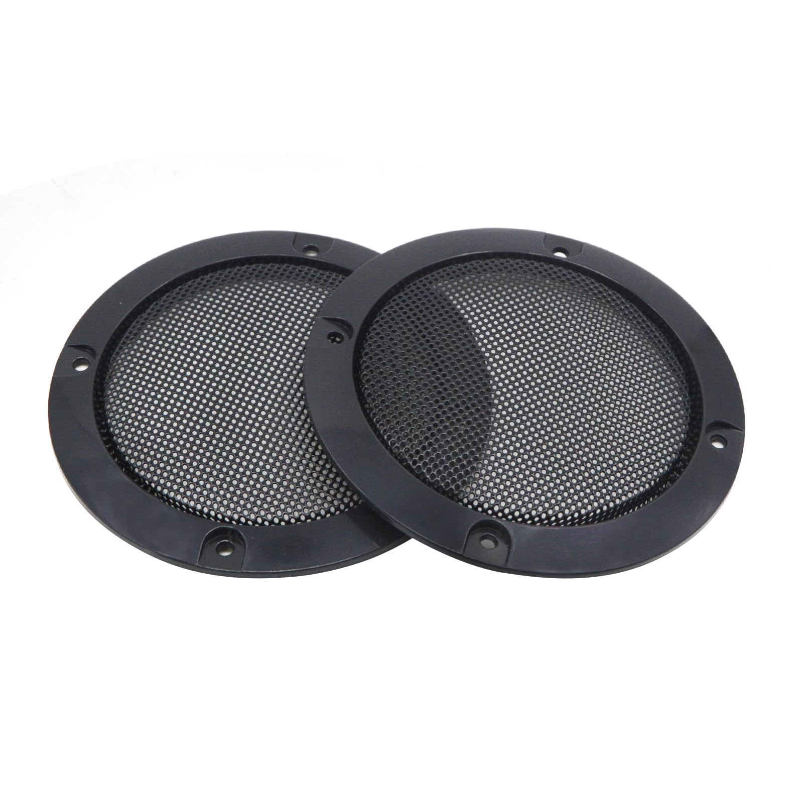 スピーカースチールメッシュグリル、スピーカーグリルカバー、ブラックガードサークル ウーファーガー..
