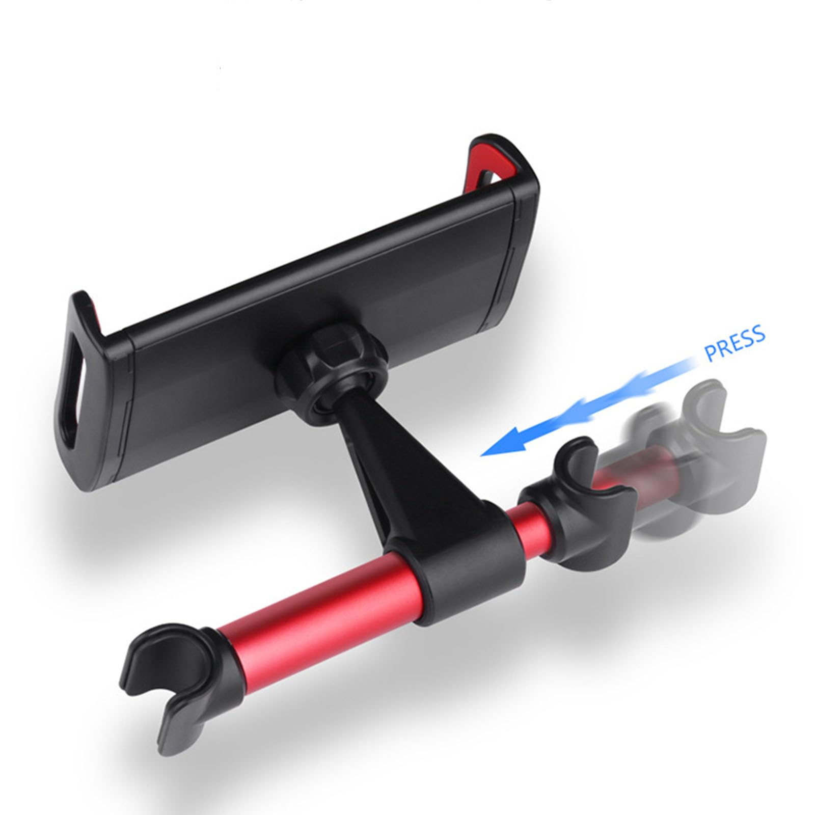 車用タブレットマウント、ヘッドレストタブレットホルダー 車の背面 旅行用 タブレットスタンド 18cm ..