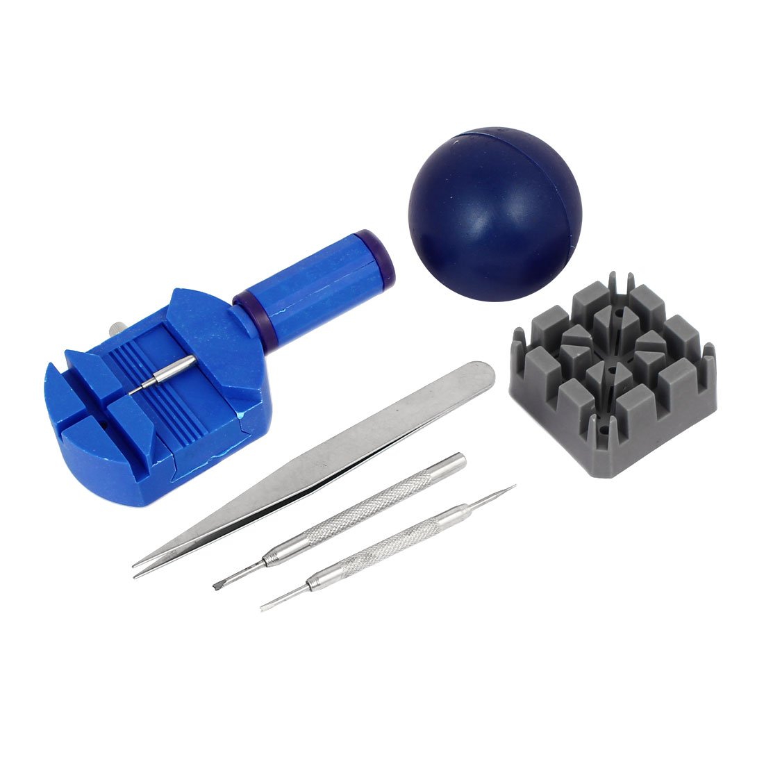 ウォッチケースオープナー バンドホルダー ピンストラップリムーバー アジャスター修理ツールセット 6 in 1