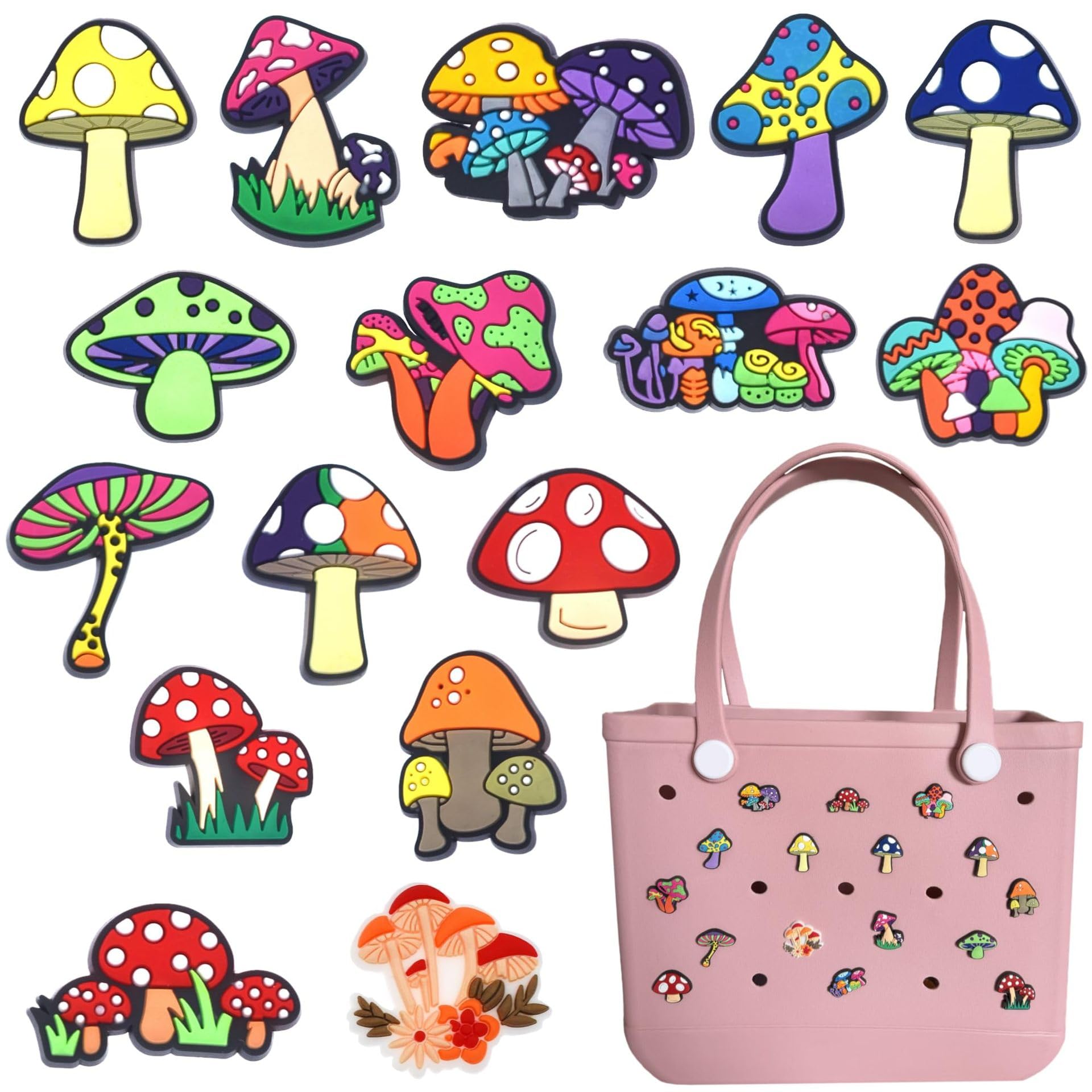 アピネスのかわいいシリーズ チャーム アクセサリー ラバービーチトートバッグ｜アングル2