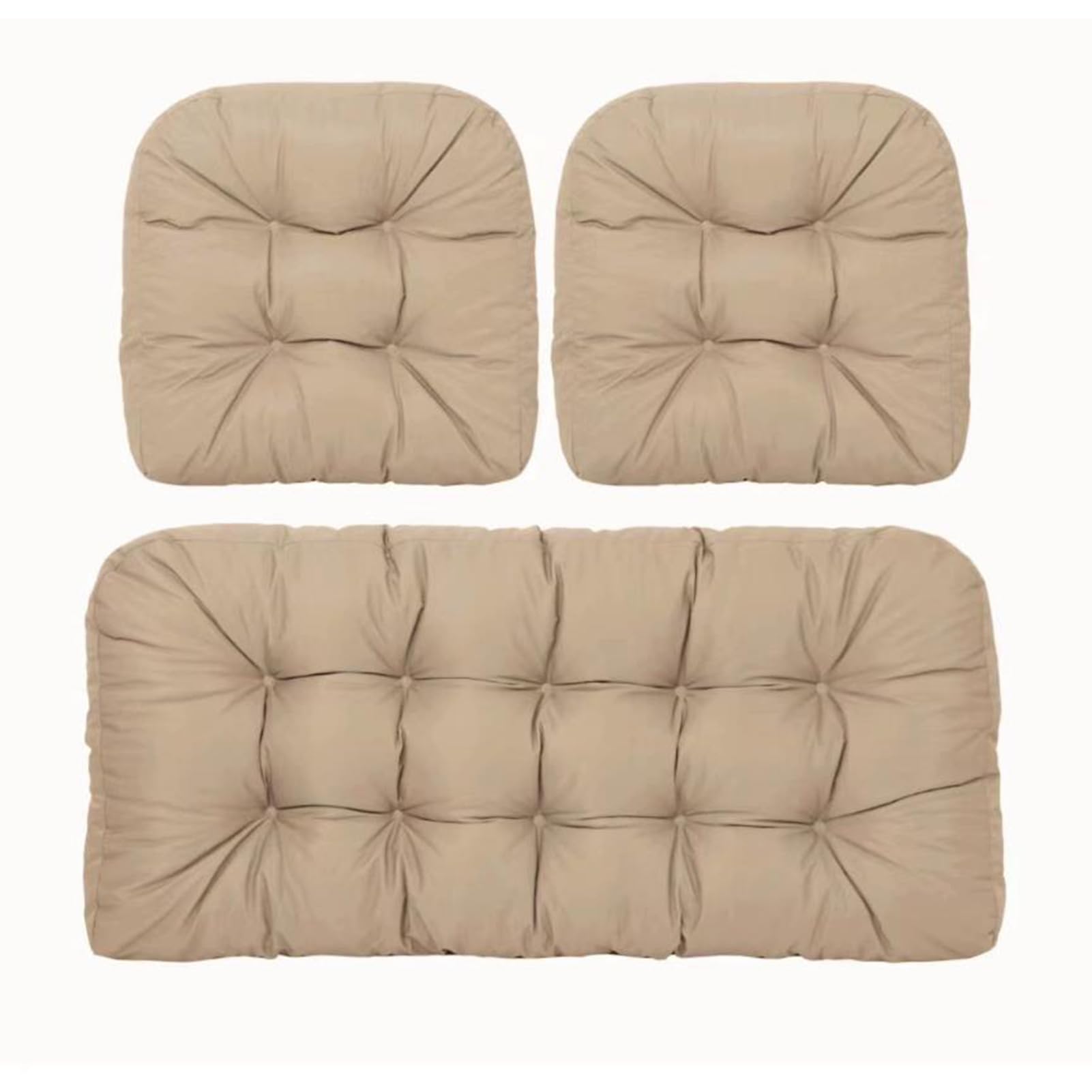 アウトドアウィッカーチェアクッション、パティオ家具用防水ラブシートクッション、パティオウィッカー..