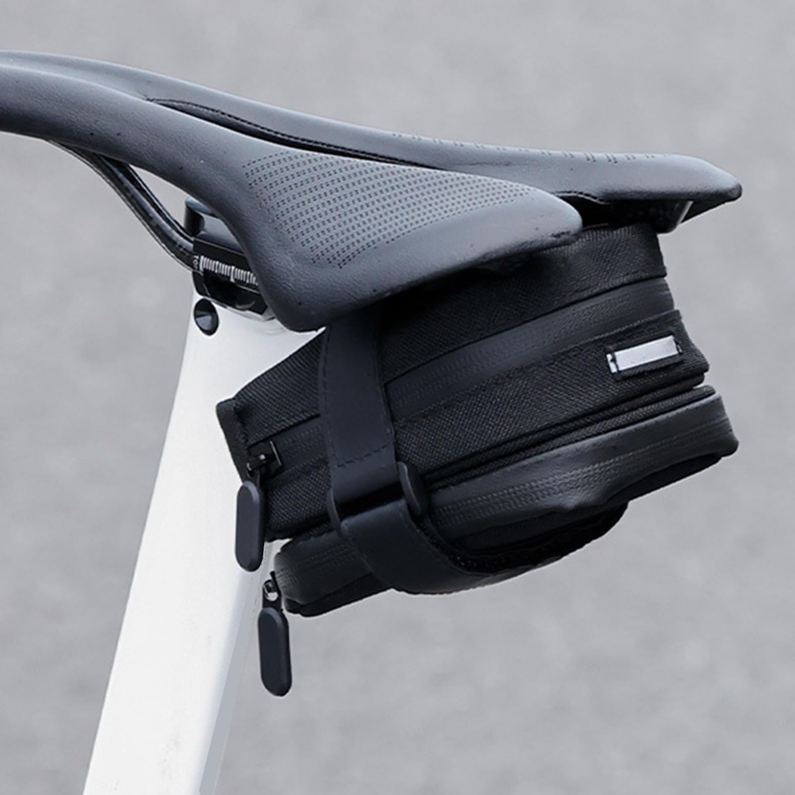 サドル下自転車バッグ | 自転車 リアシート 整理 ポーチ,耐摩耗分割サドルバッグ キャンプ旅行ロードバ..