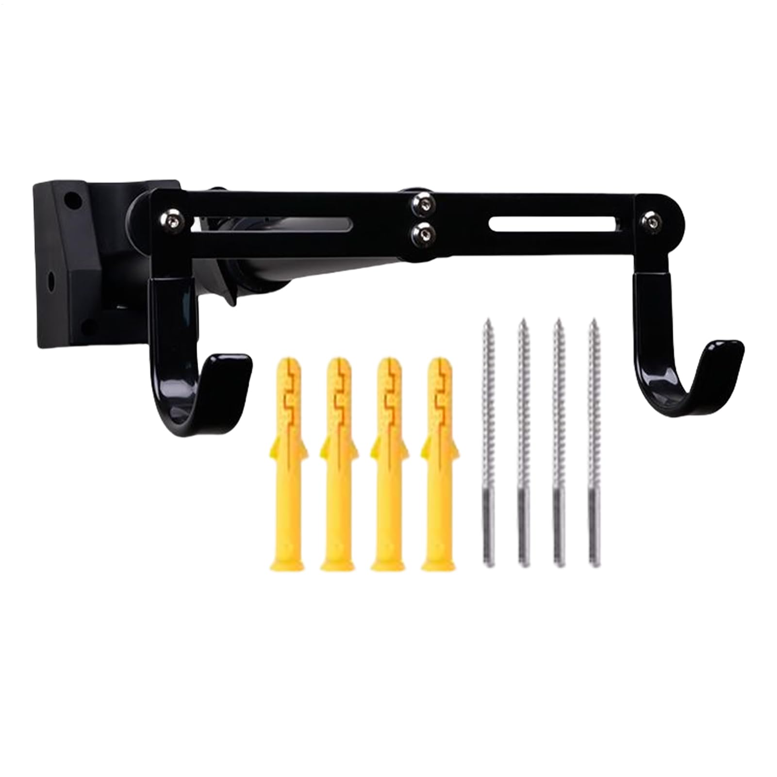 アピネスの壁掛け自転車ハンガー | 自転車用収納ラック 壁フック - 360度調整可能 収納ホルダー・ラックシステム ガレージ・作業場・庭用｜アングル2