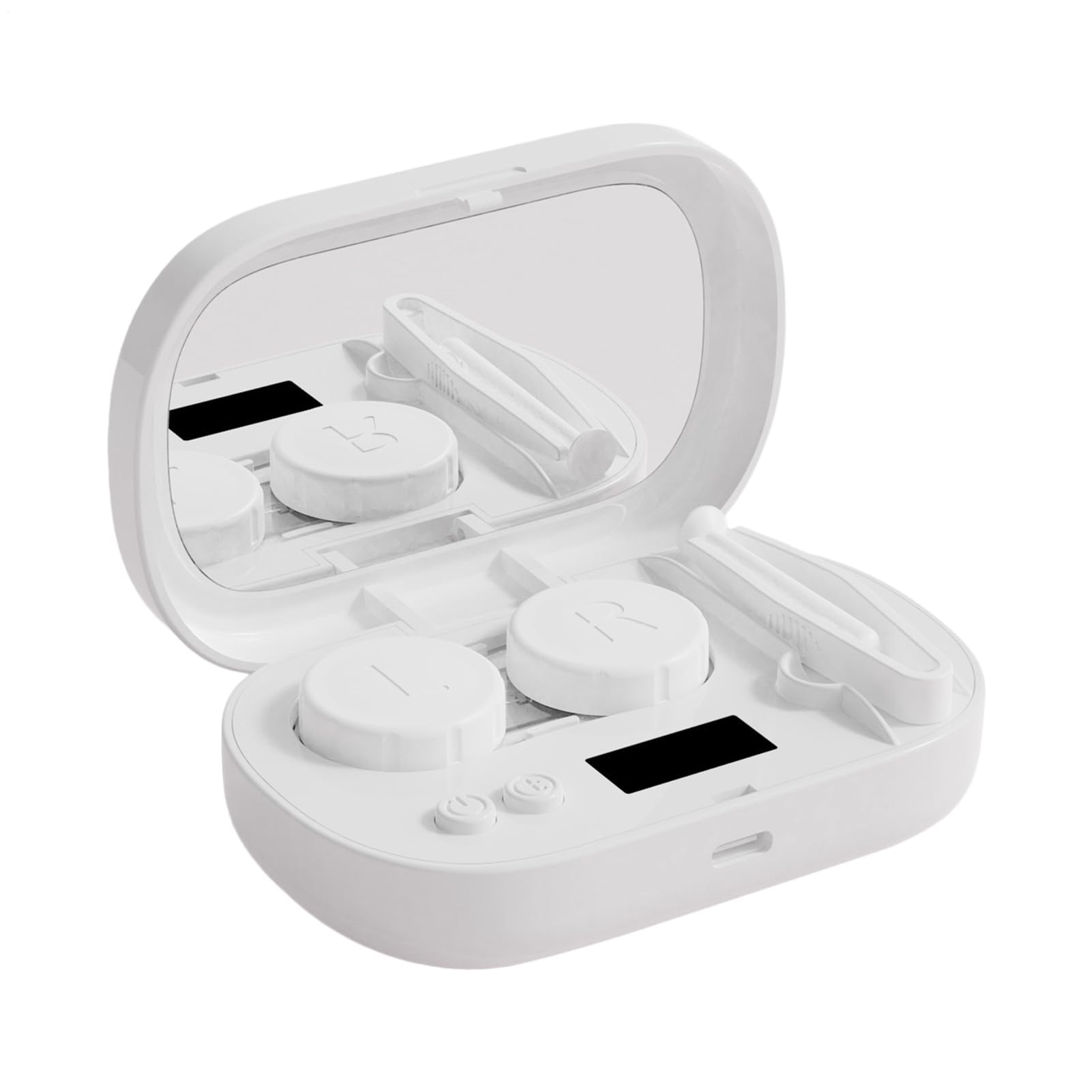 レンズクリーニングマシン | ソフトレンズ 日常ケア用クリーニング機 - 5モード LEDディスプレイ 充電式スマートクリーナー