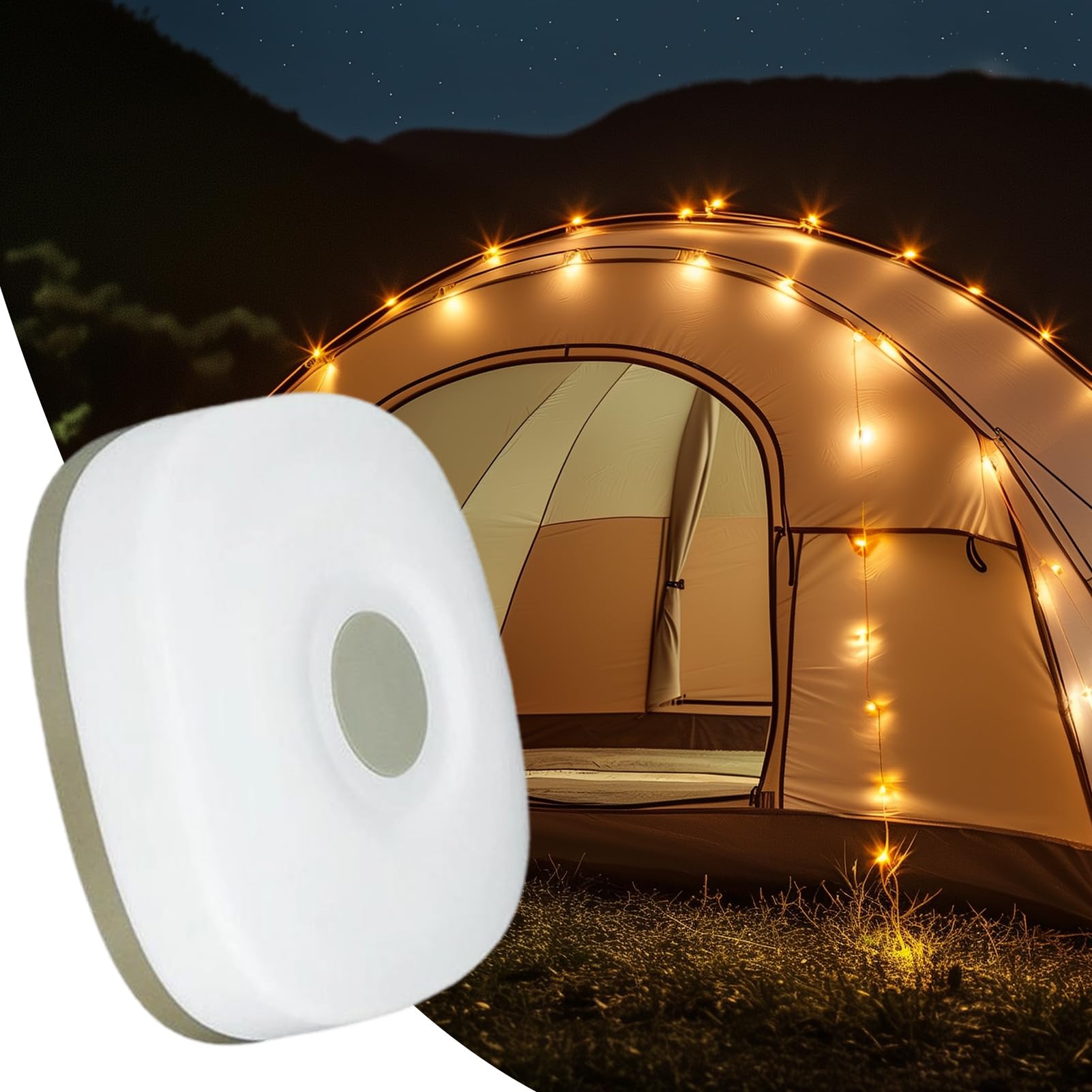 充電式キャンプライト - 電池式キャンプ用ストリングライト - 防水仕様 パーティー・ガーデン・クリス..