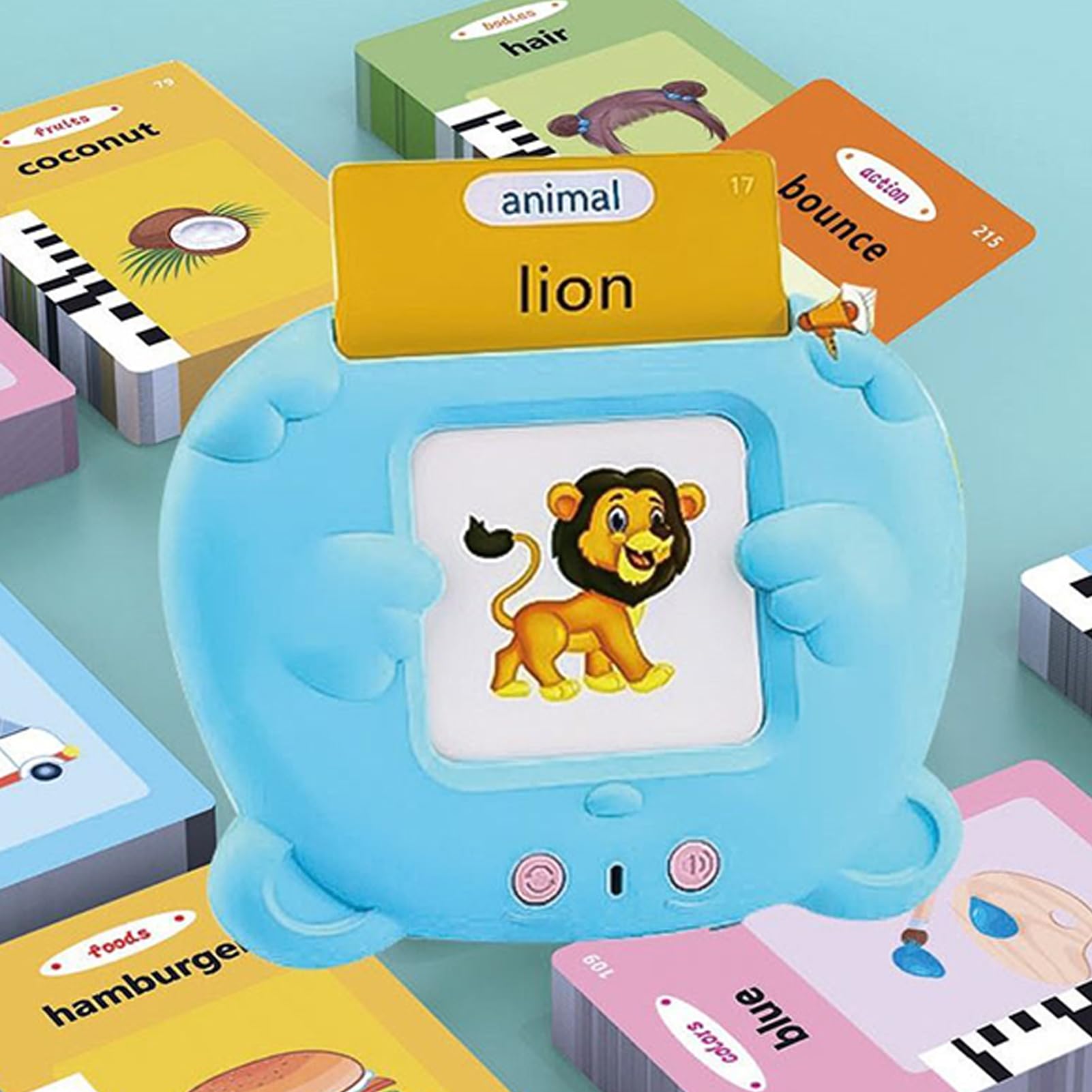 トーキング フラッシュカード セット | 英語学習 キッズ向け トーキングカード,知育玩具 510語付き 幼..