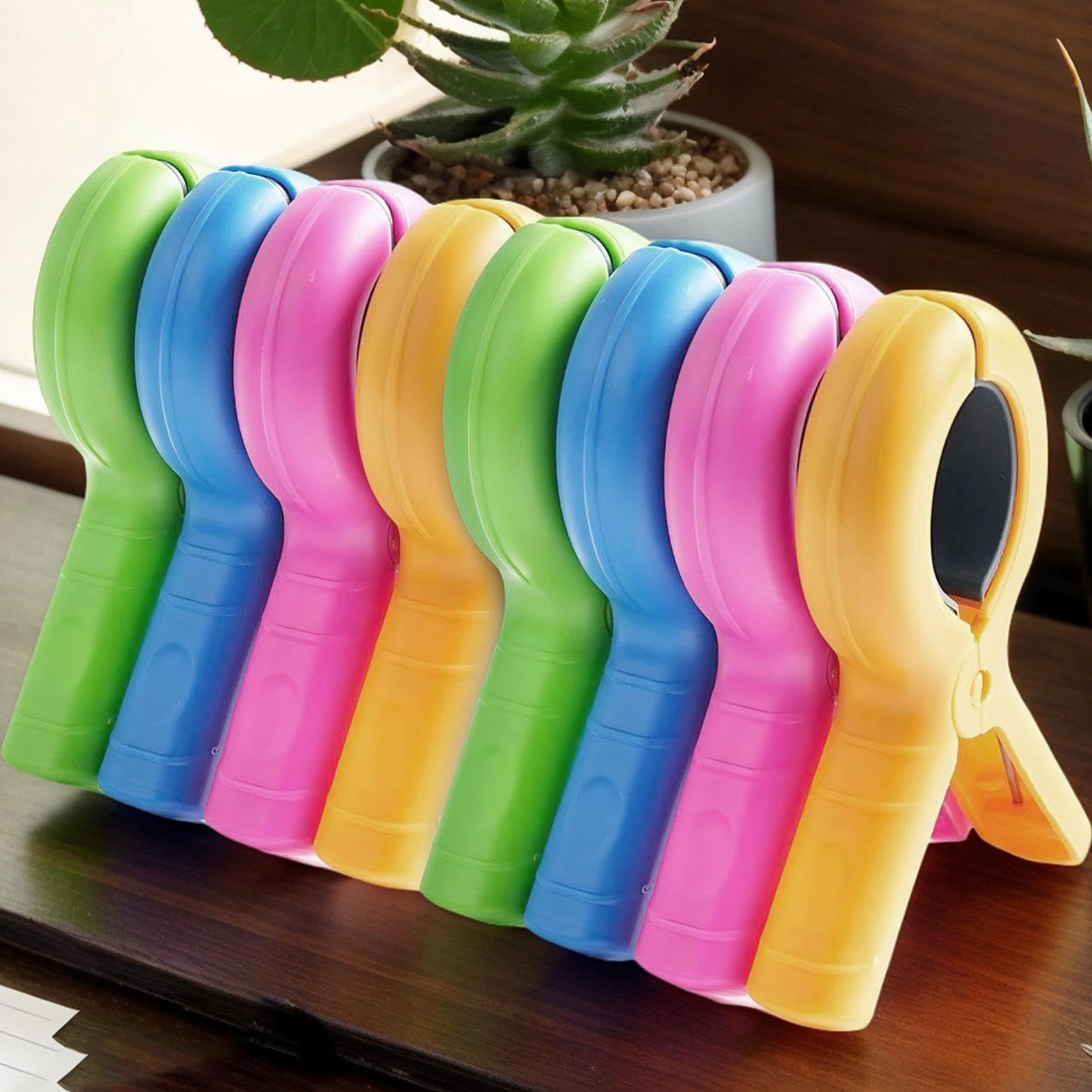 ビーチタオルクリップ,ビーチチェア用大型タオルクランプ - 軽量で頑丈なタオル固定クリップ アウトド..