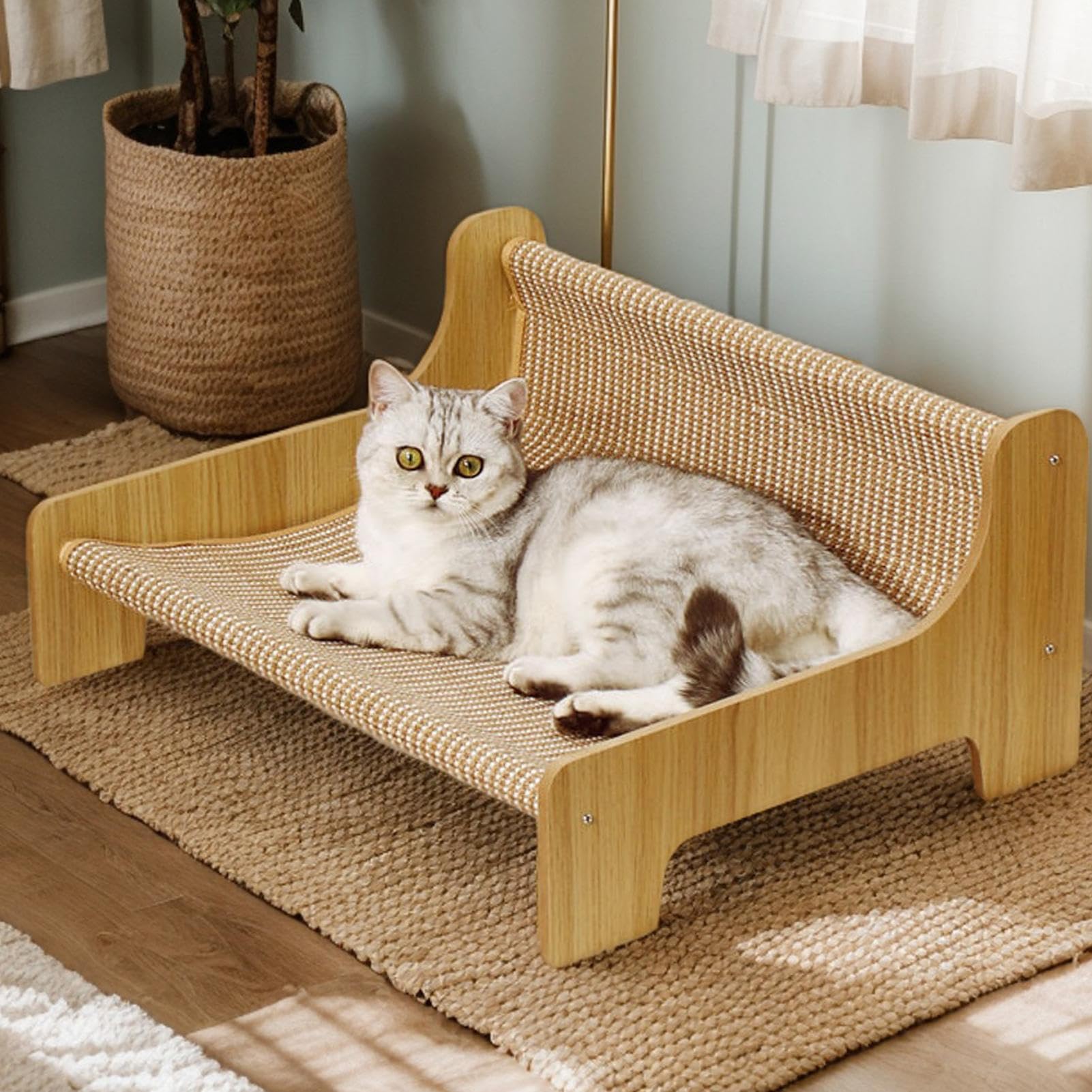 猫爪とぎラウンジ | キャット スクラッチング ラウンジベッド, in トレーニングトイ ペット用品 家具保護 ベランダ リビング 休憩 遊び