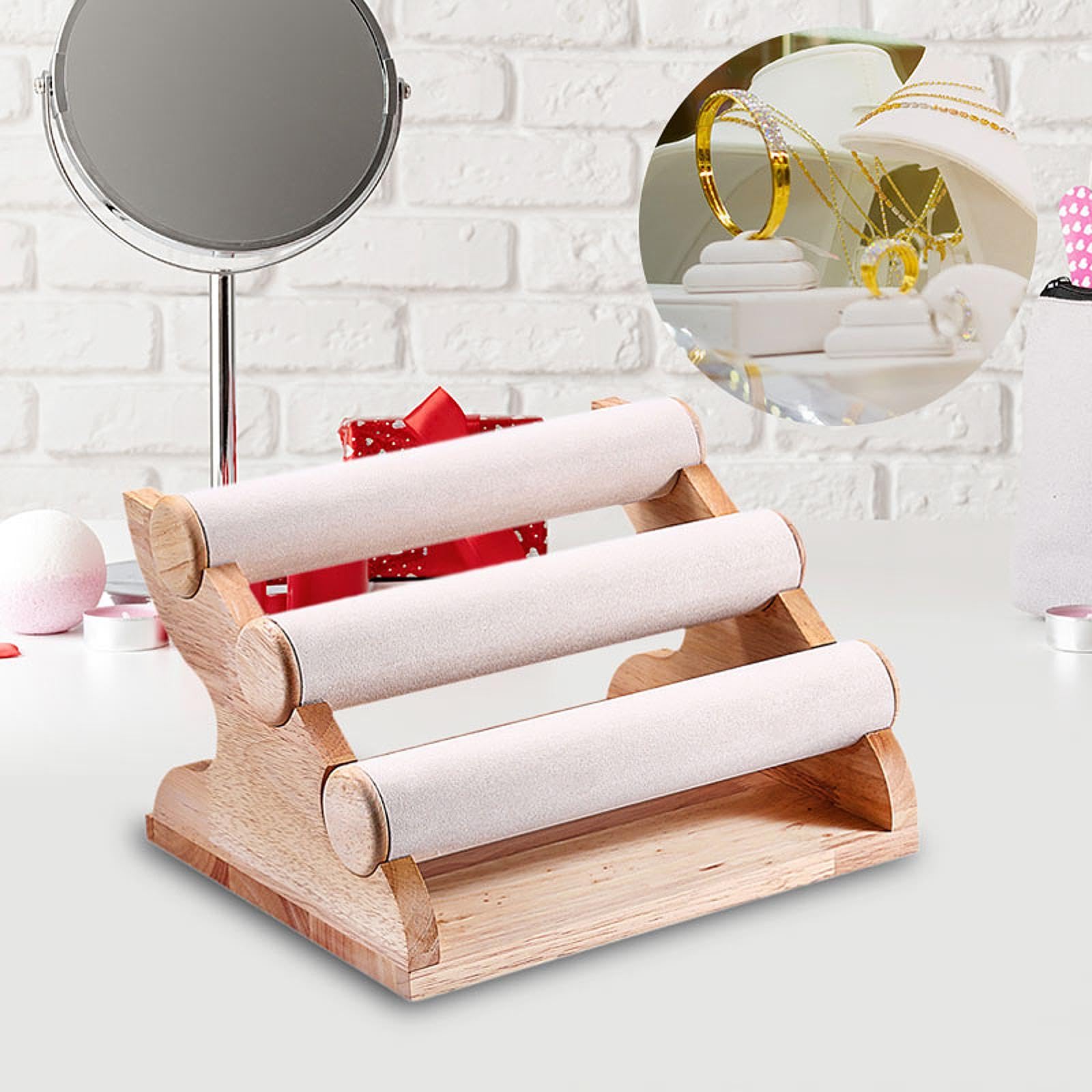 KAZDJDE バングルホルダー 時計ディスプレイ エレガントなヘッドバンドホルダー 装飾 スタイリッシュ ジュエリーオーガナイザー ジュエリースタンド ショッピングモール用